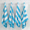 Great Bay Home Strandtücher aus 100% Baumwoll-Velours, 4er-Pack, Blaue Cabana-Streifen, schnell trocknend, große Badetücher für Erwachsene und Kinder (4 Stück, 76,2 x 152,4 cm, Luftblau)