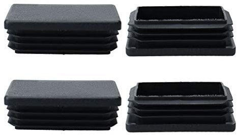 sourcing map 4stk Pfostenkappe Lamellenstopfen Stuhlkappen Rohr Insert Ende Deckel Möbel Tisch Fuß Boden Schutz 40 x 60mm