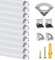 Chesbung LED Aluminium Profil 45 Grad für Led Streifen, 10X0.5m V Form Stripes Schiene Strip Aluprofil Eckprofil Alu Profil Leiste Kanal Stripe Diffusor mit Milchig Weißer Abdeckung