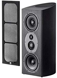 Monolith THX-365T THX Ultra zertifizierter Dolby Atmos-fähiger Mini-Tower-Lautsprecher, Zwei 16,5 cm Tieftöner, Schwarz