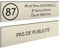 DECOHO - Plaque Boite aux Lettres Personnalisable - Lot de 2 plaques adhésives PMMA Beige-Noir - Format 100x25 mm - Gravure Laser précise - Beige