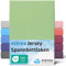 etérea Jersey Spannbettlaken 90x200cm - 100x200cm Minze bis 25 cm Höhe - 100% Baumwolle Spannbetttuch Oekotex - Bed Sheets Leintuch Bettbezug - Bettlaken 90x200 cm - 100x200 cm - Grün
