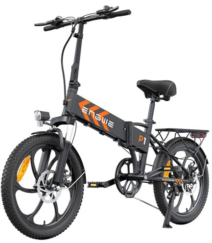 ENGWE P1 Bicicleta Eléctrica Plegable - Motor de 250W, Batería de 36V 13Ah, Autonomía de 35-80km - La Nueva Elección de Movilidad Portátil y de Alto Rendimiento