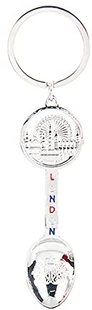 Eurostick Union Jack Multi Keyring Keychain UJ London British Bag Charm (London Teaspoon)