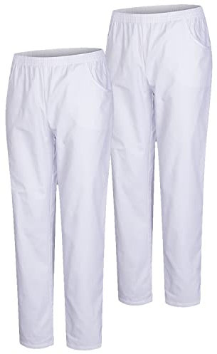 Misemiya - Pack 2 Pcs - Pantalon SANITAIRE Unisex - Uniformes MEDICALES Uniformes SANITAIRES Pantalon DE Travail - Réf 8312 * 2 pcs - 5XL, Blanc 21