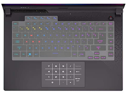 MiNGFi TPU Tastatur Schutz Abdeckung für ASUS ROG Strix Scar 15 G533Z(2022) G15 G513RM(2022) G15 G513Q(2021) - Transparent
