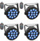 4 Stück LED Par Strahler Bühnenlicht 14 * 6W RGBW DMX Disco partylicht mit Fernbedienung Meister-Sklave Sound Auto Par Scheinwerfer für DJ Bar Hochzeit Halloween Weihnachten