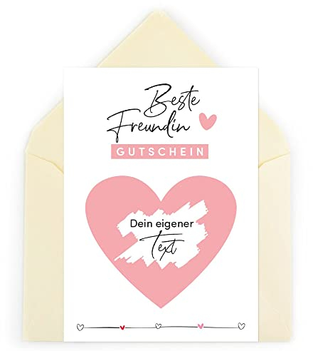 Himmelsflüsterer - Gutschein Rubbelkarte zum selber beschriften | Beste Freundin Geschenke | inkl. Briefumschlag | Geschenk Beste Freundin Geburtstag | Personalisierte Überraschungskarte | DIN A6