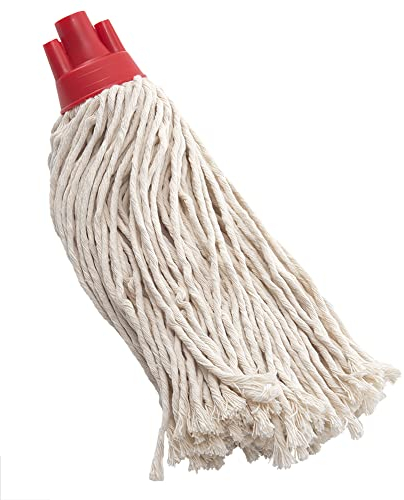 6 pz mop lavapavimenti professionale in cotone attacco a vite gr 270