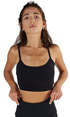 True North Damen Bustier Tencel Micromodal Sport BH Unterhemd Top-(Schwarz, S)