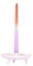 pajoma® Gedrehte Stabkerzen Set - Hochwertige Drehkerzen | 45g Wachsgewicht, ca. 5 Std. Brenndauer, 250 x 20 mm | Premium Spiralkerzen, Twisted Kerzen, Wendekerzen (Orange, Lila, 4 Stück)