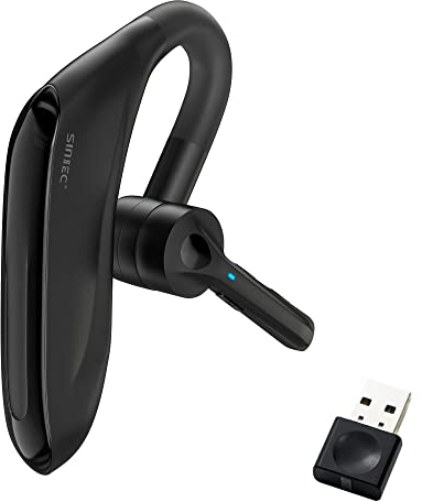 SUNITEC Bluetooth Headset Wireless Headset with Dongle for Computer 45H Talk Time USB-A Compatible to Connect to Your PC Mac - Works with Teams, Zoom(USB Adapter Included)
