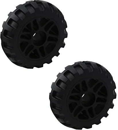 Tighall 2 Stück 9,9 cm Durchmesser × 3,3 cm Breite PVC-Rad Einkaufswagen Rad Gepäck Koffer Ersatzräder Lenkrollen Lager Reparatursets