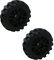 Tighall 2 Stück 9,9 cm Durchmesser × 3,3 cm Breite PVC-Rad Einkaufswagen Rad Gepäck Koffer Ersatzräder Lenkrollen Lager Reparatursets