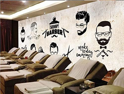 Papier Peint Photo Personnalisé 3D Mur De Fond De Peinture Décorative De Coiffure-250Cmx175Cm