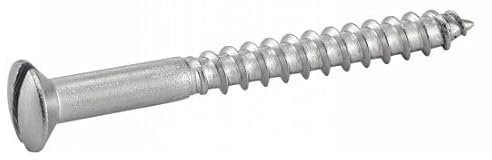 ACTON Vis à bois tête fraisée bombée fendue - Inox A2 4x25 mm - Boîte de 200 - Vis, pointes, boulons