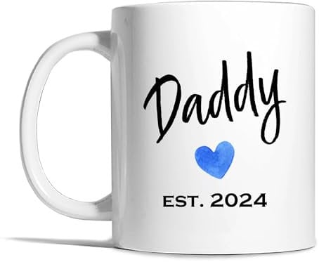 Risk-A Designs Daddy Est 2024 Mug, Daddy Mug, Daddy to be Mug, Expectant dad Gift, New Parent Mug, New dad Gift, Mens Gift, Son Gift, Husband Gift