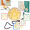Holzpuzzle Montessori Spielzeug ab 3 4 5 6 Jahre,Holz geobrett lernspielzeug mit Muster Karten,pädagogisches Puzzle für Kinder,kreatives Montessori Holz geoboard Für Junge Und Mädchen Ab 3 4 5 Jahren