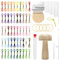 Windspeed Darning Mushroom for Socks Darner Kit Include 14 Hooks Speedweve Loom 9 Large Eye Needles 50 Colors Thread for DIY Handicraft Home Sewing Care