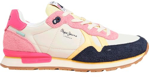 Pepe Jeans Brit Neon Sneaker, Schwarz