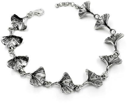 Ginkgo-Armband aus 925er Sterlingsilber Argento