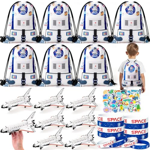 Tacobear Weltraum Mitgebsel Kindergeburtstag Gastgeschenke Modelle Flugzeug Bausatz Spielzeug Kordelzugbeutel Armbänder Sticker Pinata Füllung Give Aways Mitbringsel Kindergeburtstag 5 6 7 8 9 Jahre