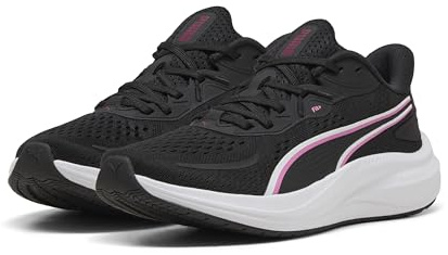 PUMA Mixte Skyrocket Lite 2 Chaussure de Course sur Route, Black Berry White Pink Pixel, 44 EU
