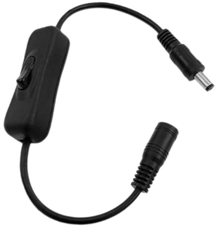 GREENADSCAPE Guitar Effects Power Switch Extension Cable Versatile Cable for Electric Guitar Pedals Durable Rubber Metal Design Control for Musicians