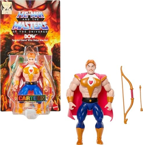 Masters of The Universe Origins Actionfigur Bow aus der Cartoon-Kollektion, ca. 14 cm groß, 1980er Motu Prinzessin der Macht TV Bogenschütze, detailreiches Design, Pfeil & Bogen, JBM94