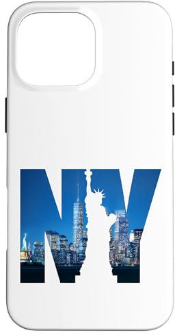 New York Skyline Fashion Grafikdesign Tees, New York City Hülle für iPhone 16 Pro Max