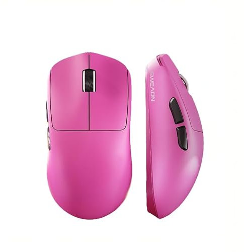 X23Pro Souris de jeu légère, 12 000 DPI, sans fil/Bluetooth/2,4 G, batterie 800 mAh, rose
