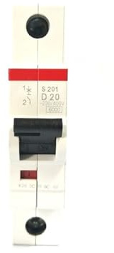 NGFPQQDDT Disjoncteur Miniature S201 1P Type D 1A 2A 3A 4A 6A 10A 16A 20A 25A 32A 40A 50A 63A(3A)