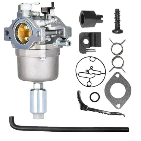 SiSinkal Ersatz Vergaser für 17,5 I/C für OHV Motor Rasenmäher Traktor Tune-Up Kit inkl. Einstellset für Troy 13WM77KS011 und LA105