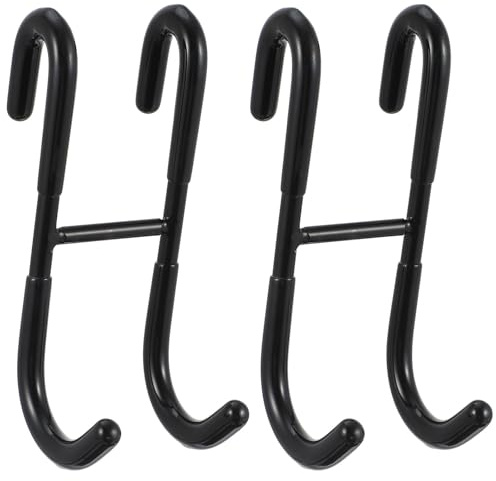 POPETPOP Crochet Suspendre en Acier Inoxydable 304 sans Perçage, Lot de 2 Pièces pour Rangement de Serviettes et Vêtements, Design Suspendu pour Porte Arrière de Salle de Bain