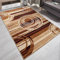 Carpeto Designer Teppich Modern Kreis Abstrakt Stil Muster Meliert in Beige Braun - ÖKO TEX (250 x 350 cm)