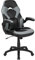 Flash Furniture Sedia racing girevole da gaming X10, per ufficio e PC, ergonomica, regolabile, con braccioli ribaltabili, ecopelle grigia/nera, poliuretano
