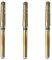 Uni-Ball Mitsubishi Pencil – 3 Tintenroller, Geltinte Signo Broad Gold – Spitze 1 mm – Breite Schreiben – Kreativer Roller für Karten und kreative Hobbys