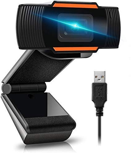 Peak Trading Cámara web Full HD 1080P, cámara web con micrófono para PC, cámara web USB 2.0, cámara web para videollamadas, Plug and Play, grabación, estudio, juegos y conferencias