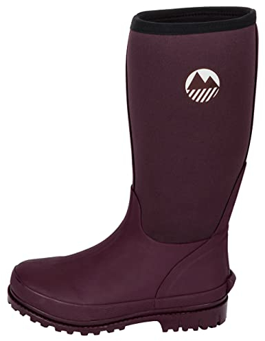 Lakeland Active Women's Rydal Neoprene Insulated Rubber Wellington Mucker & Yard Boots - Plum - 4 UK