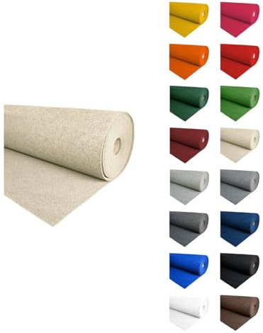 Jardin202 - Alfombra para Eventos Moqueta Ferial | 2m Ancho 2 Metros (Ancho) x 30 Metros (Largo) (27 - Beige)