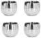 4Pcs Stainless Steel Espresso Cup, Double Wall Insulated Metal Demitasse Cups Heat Resistant Coffee Cup Unbreakable Stemless Tumbler Cup for Outdoor, Picnic, Party, 150ml/5oz