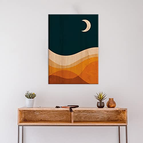 CREARREDA Quadro Moderno in Legno per Soggiorno - Made in Italy - Decorazione e Stampa su Legno per Arredo Casa