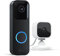 Blink Video Doorbell + Blink Mini (White) | Two-way audio, HD video, long-lasting battery life, motion detection, chime app alerts, Works with Alexa (Black)