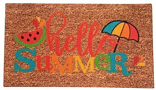 Dolls House Door Mat Hello Summer Welcome Decorative Porch Hall Step Accessory