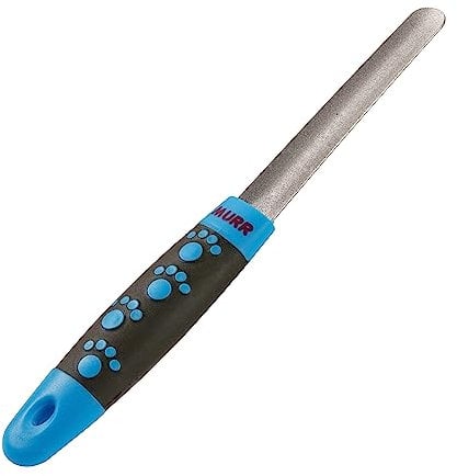 Murr Dog Nail File for Large, Medium & Small Dogs, Cat Nail File with Easy-Grip Handle, Safe, Gentle Claw File for Pets Stainless Steel