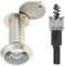 HOJLKLD Mirilla de latón macizo de 200 grados con broca de 16 mm, visor de diámetro de tubo de 5/8 pulgadas con cubierta de privacidad resistente para puertas de 1-3/8 a 2-1/6 pulgadas (níquel