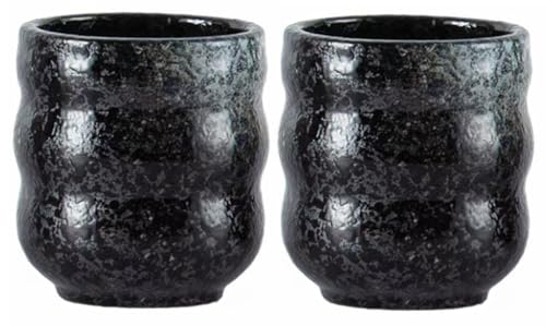 CAGFINY Lot de 2 tasses à thé traditionnelles japonaises en céramique pour restaurant, bar à sushis, salon de thé Izakaya