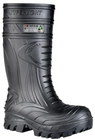COFRA 00040-N15.W45 THERMIC BLACK S5S MET MISURA 45 STIVALE PU/GOMMA ANTISTATICO NERO Scarpa da lavoro antinfortunistica termica isolante dal freddo