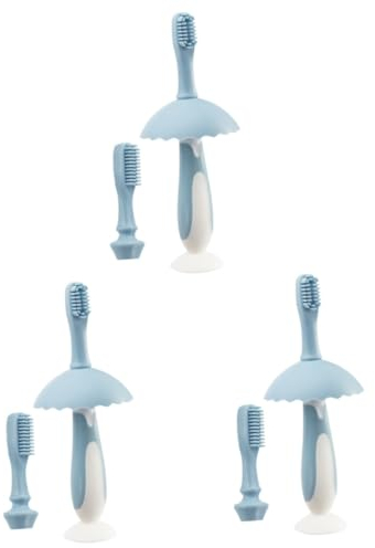 minkissy 3 Sätze zahnbürste kompakte Kinderzahnbürste kinder zahnbürste Zahnbürsten für Kinder toothbrush Zähne sauberer Borsten Zahnbürste weiches Fell Zubehör Gebiss Mundpflege