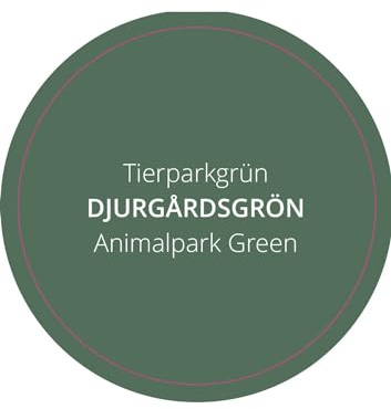 PrintGreen! Leinölfarbe - Innen-& Außenfarbe - Djursgardengrön/Tiergartengrün ca. RAL 6000 - natürlicher Holzschutz - Made in Schweden - für Holz, Putz, Gips, Stein, Metall uvm. (0,25 Liters)